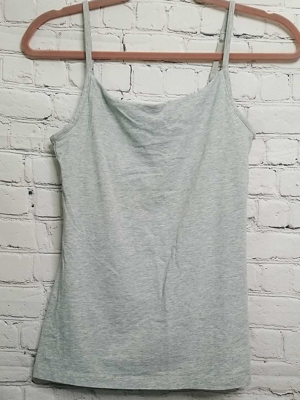 Oscar de la Renta Camisole size Small Heather Gray w/built In bra EUC